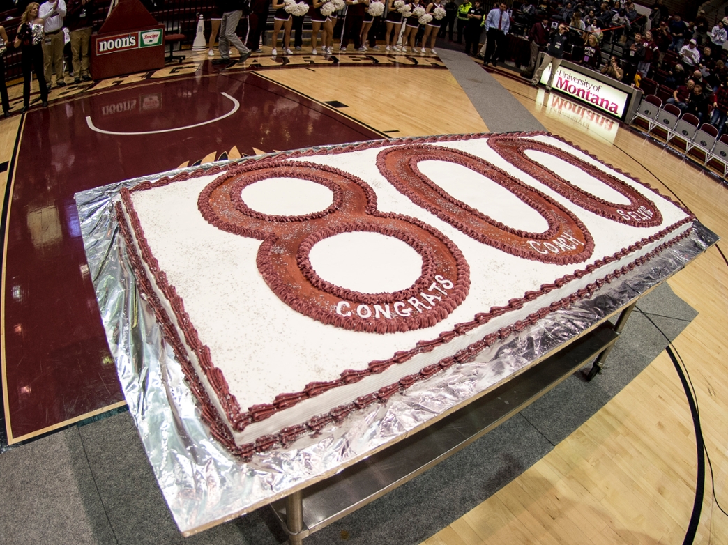 The milestone was celebrated with a giant cake.